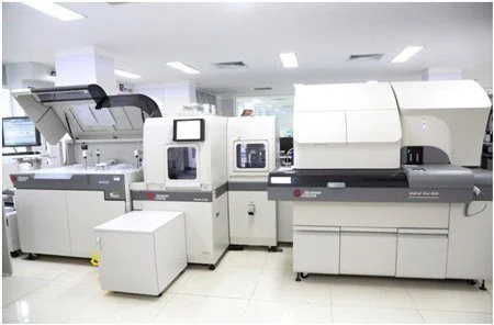 Hệ thống máy xét nghiệm của Bệnh viện đa khoa tỉnh Phú Thọ tự động, hiện đại