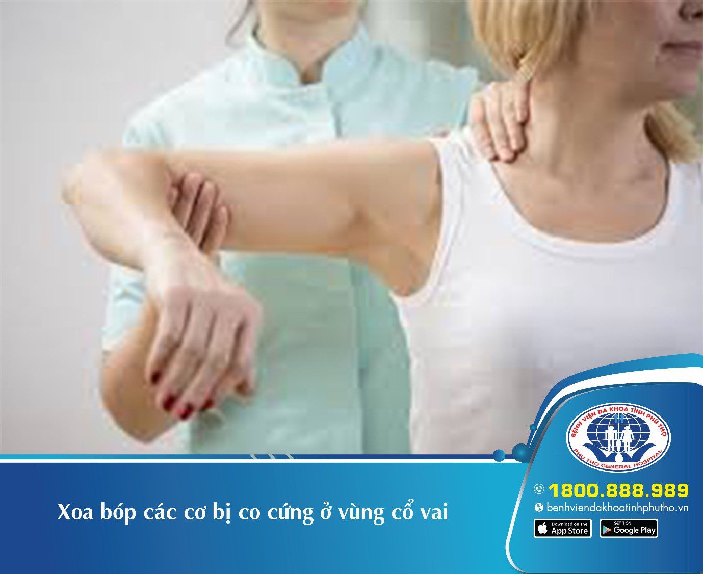 2 giai đoạn phục hồi chức năng cho người bệnh sau phẫu thuật kết hợp xương đòn 2 Xoa bóp các cơ bị co cứng ở vùng cổ vai cho người bệnh trong quá trình phục hồi chức năng