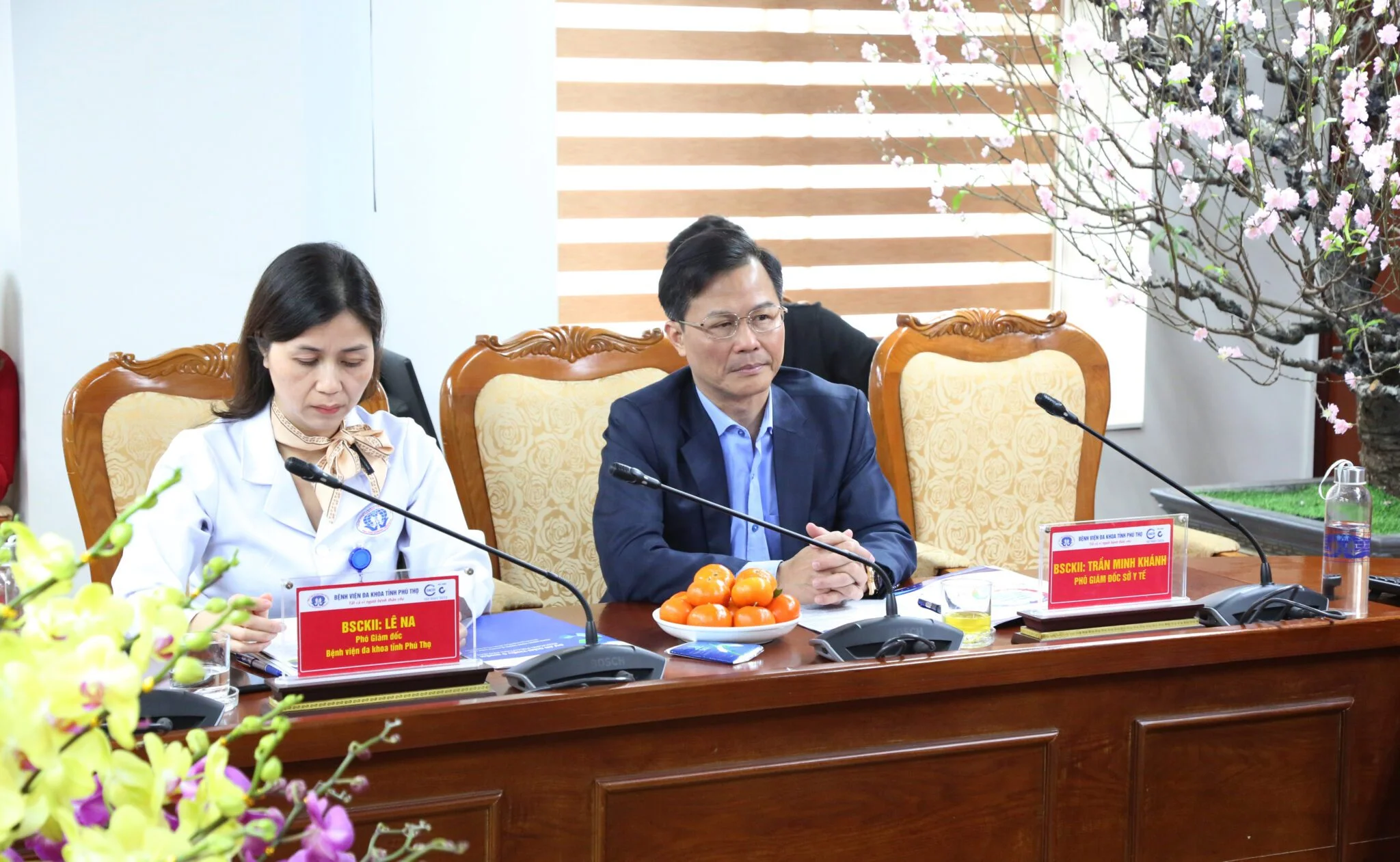 Đại diện Sở Y tế và Bệnh viện đa khoa tỉnh Phú Thọ