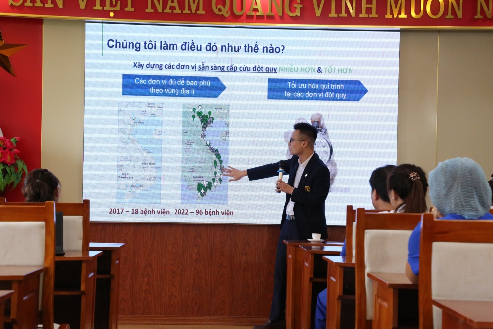 Đại diện tổ chức Angels tại Việt Nam chia sẻ về vai trò của việc xây dựng các đơn vị sẵn sàng cấp cứu đột quỵ tại tuyến cơ sở