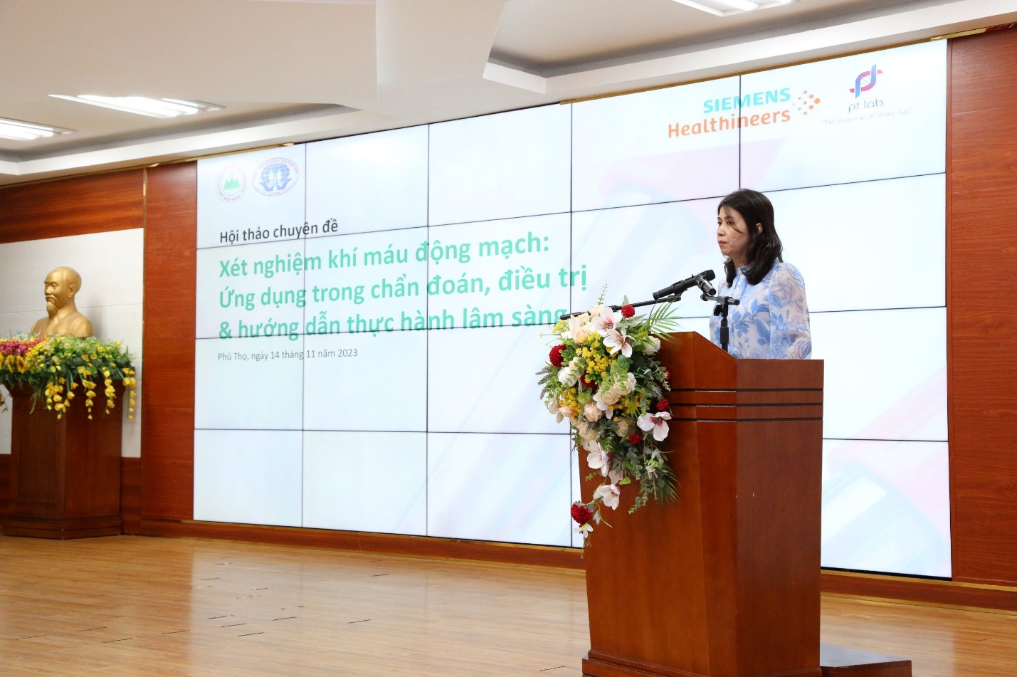 BSCKII Lê Na - Phó giám đốc phát biểu tại buổi hội thảo.