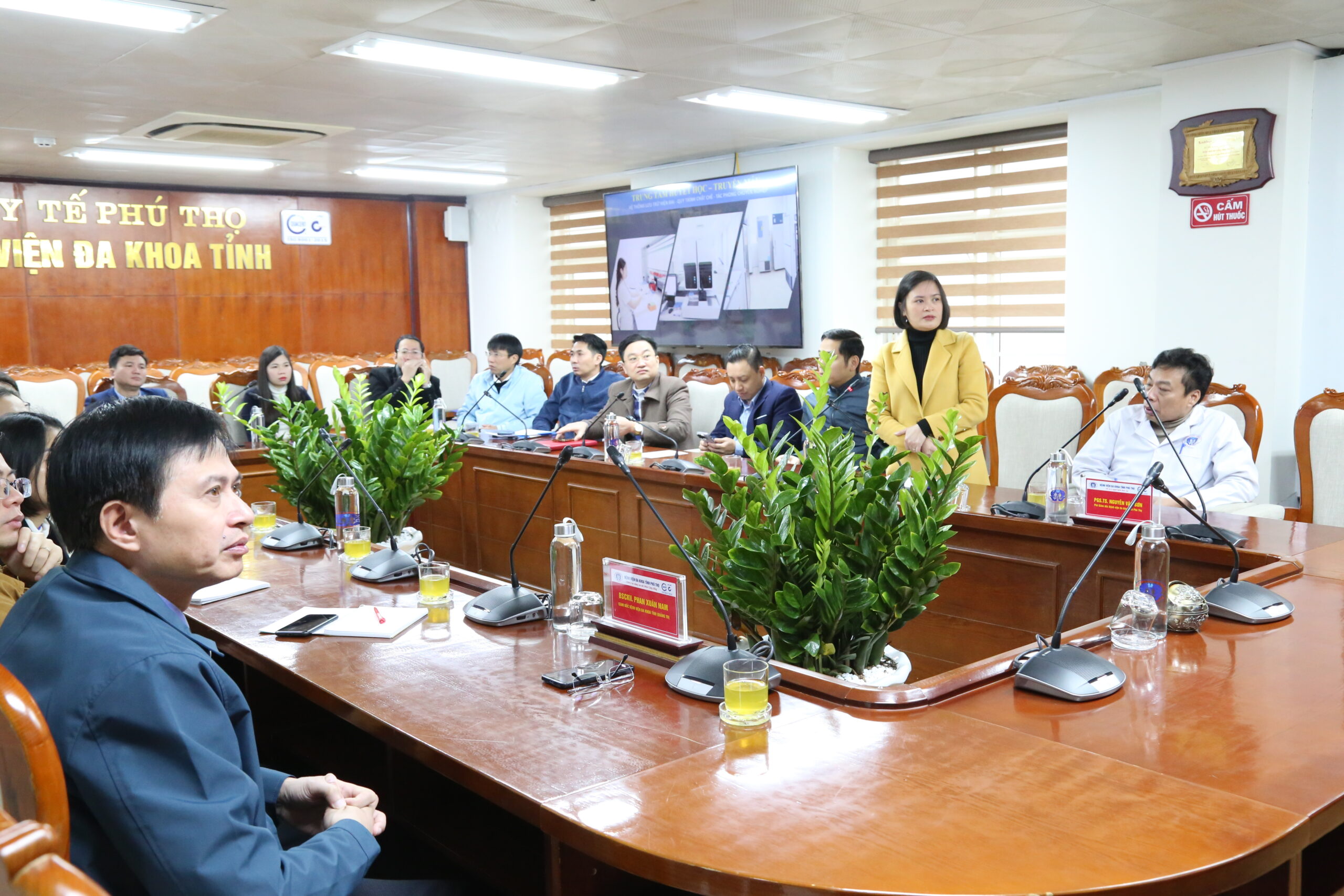 BSCKII Trần Thị Hương Lan – Phó Giám đốc Trung tâm Đào tạo và Chỉ đạo tuyến – Bệnh viện đa khoa tỉnh Phú Thọ phát biểu tại chương trình.