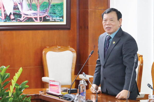 GS.TS Nguyễn Trường Sơn – Chủ tịch hội đồng khoa học công nghệ, Viện Y học biển Việt Nam phát biểu tại chương trình