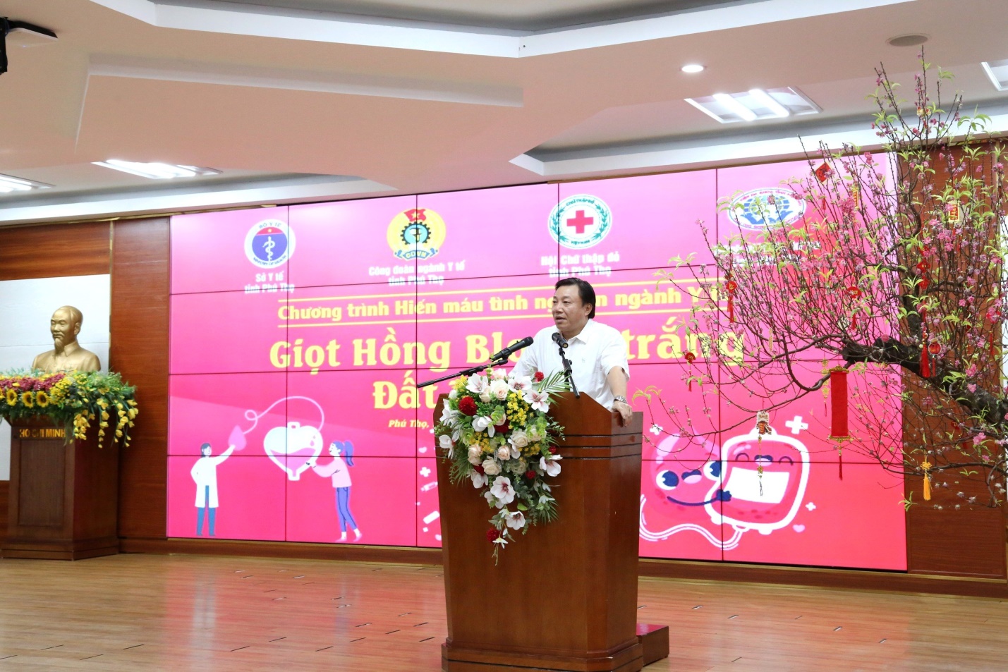 PGS.TS.BS. Nguyễn Huy Ngọc - Giám đốc Sở Y tế tỉnh Phú Thọ phát biểu tại chương trình