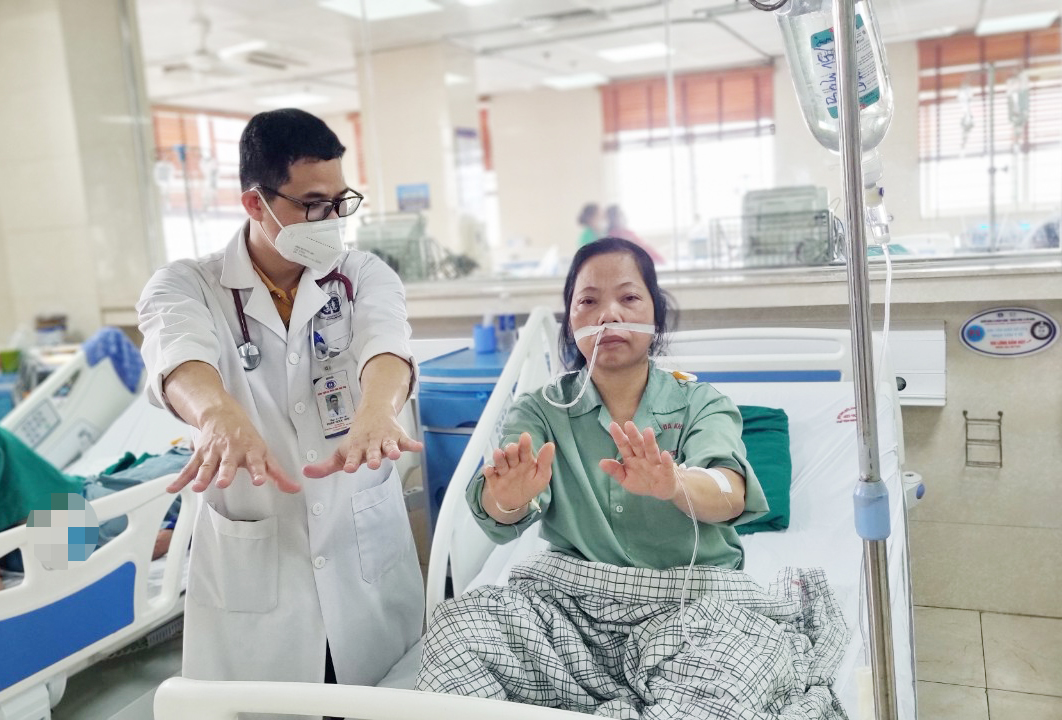 Nữ bệnh nhân quê Vĩnh Phúc được tái thông hoàn toàn mạch máu não
