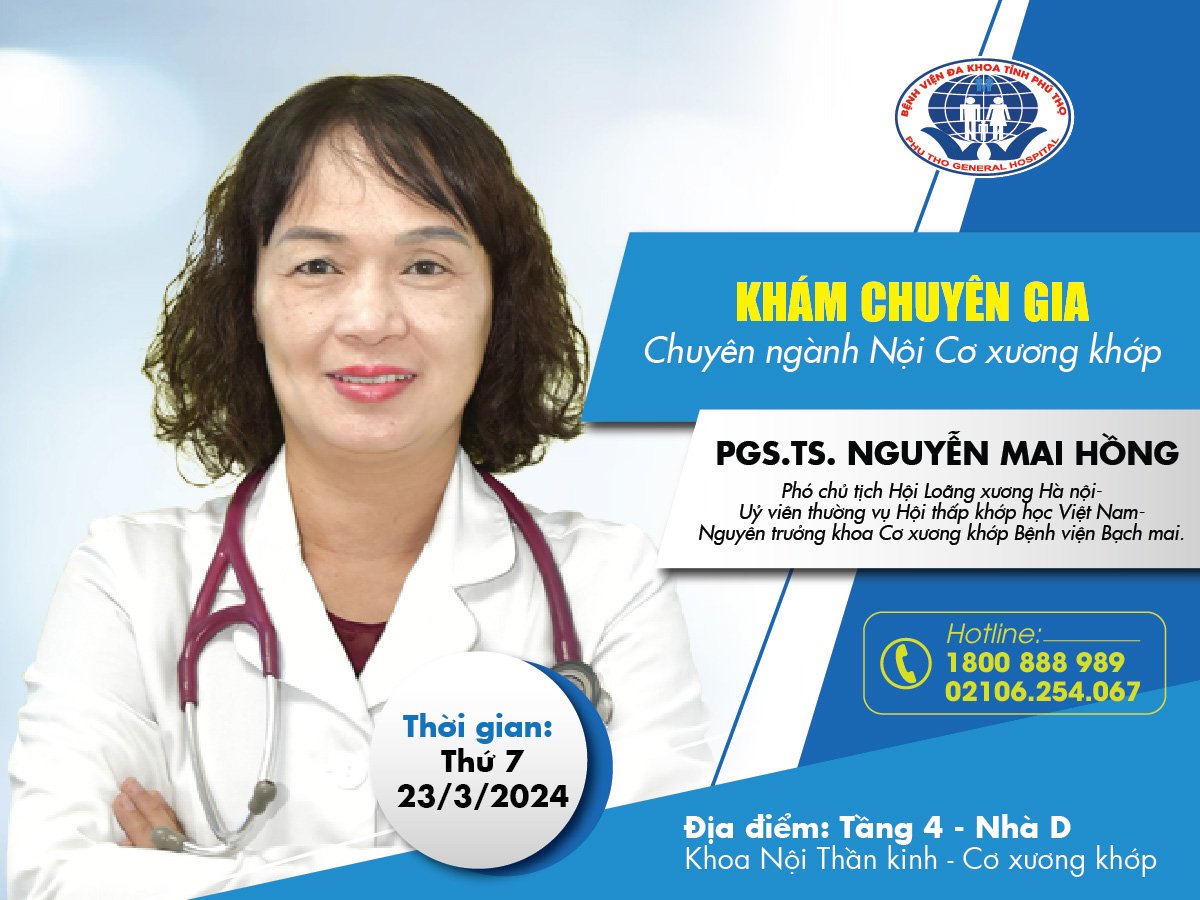 PGS.TS Nguyễn Mai Hồng - chuyên gia đầu ngành trong lĩnh vực cơ xương khớp