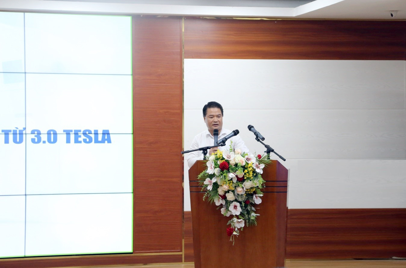 BSCKII Lê Đình Thanh Sơn – Giám đốc Bệnh viện phát biểu tại chương trình
