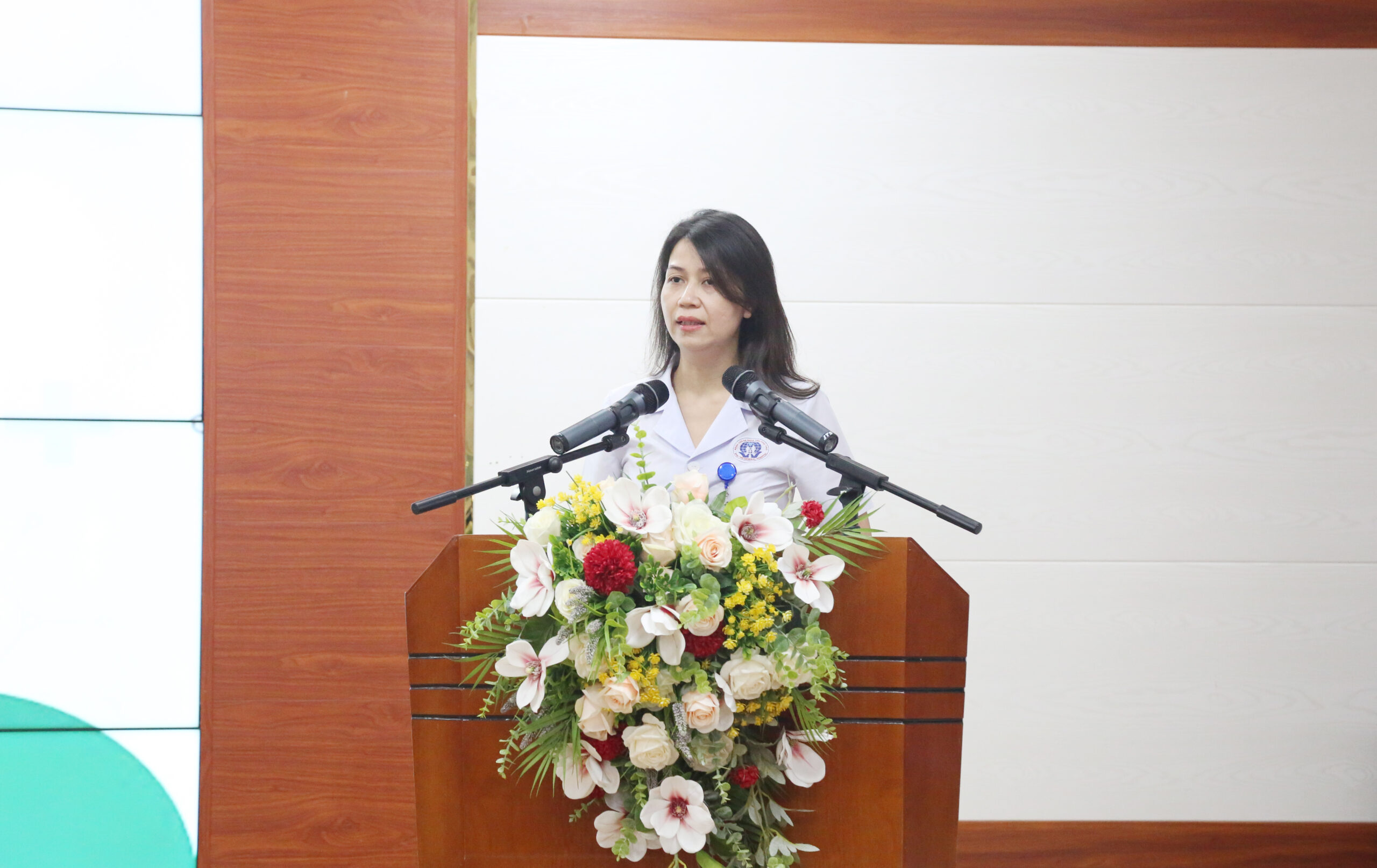 BS CKII Lê Na – Phó Giám đốc Bệnh viện đa khoa tỉnh Phú Thọ phát biểu tại chương trình