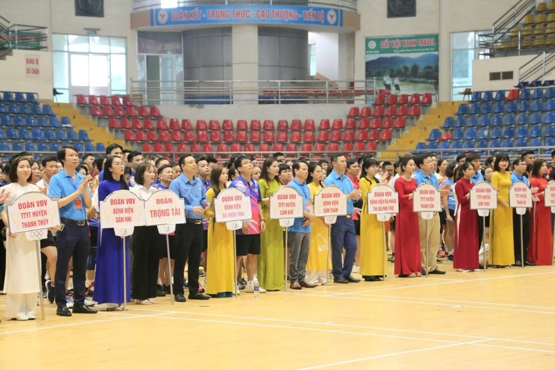 Hình ảnh Lễ Khai mạc Hội thao ngành Y tế tỉnh Phú Thọ năm 2024