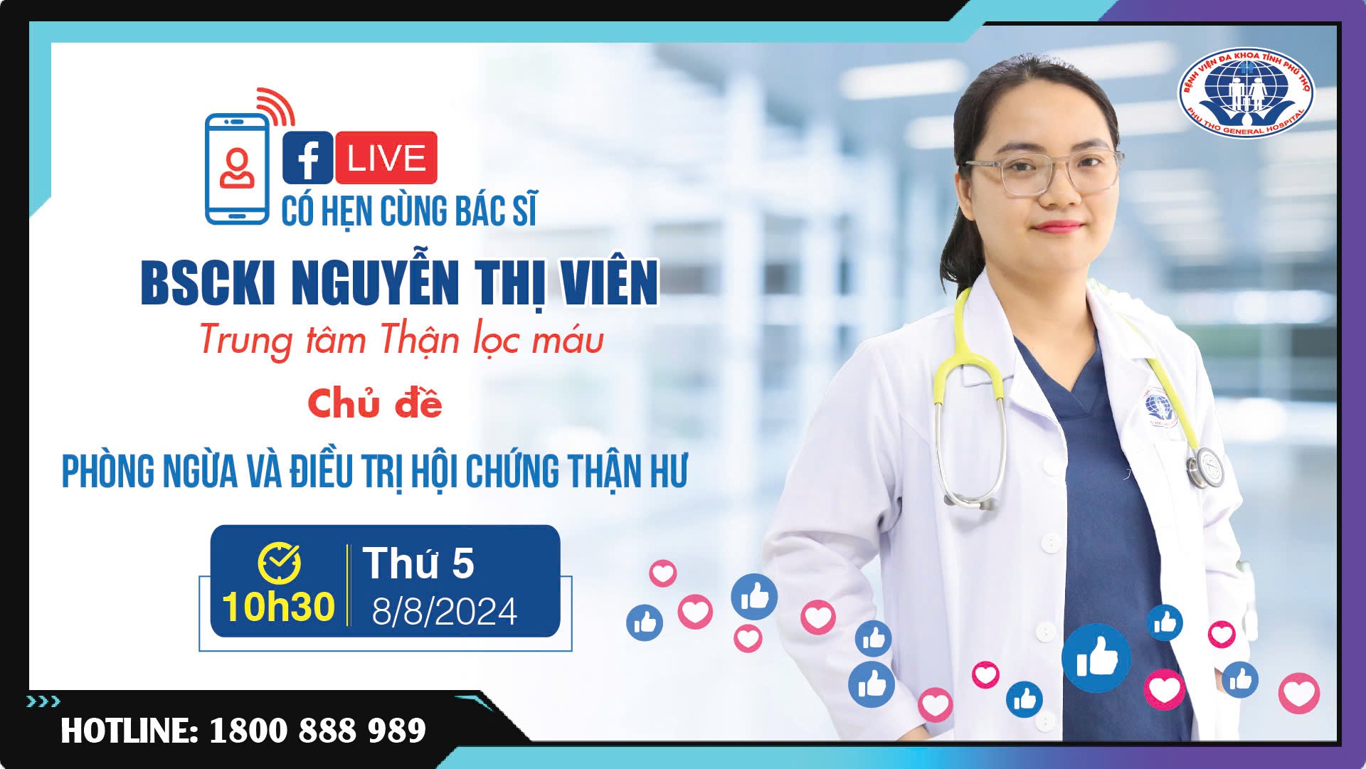 LIVESTREAM "Phòng ngừa và điều trị Hội chứng thận hư"