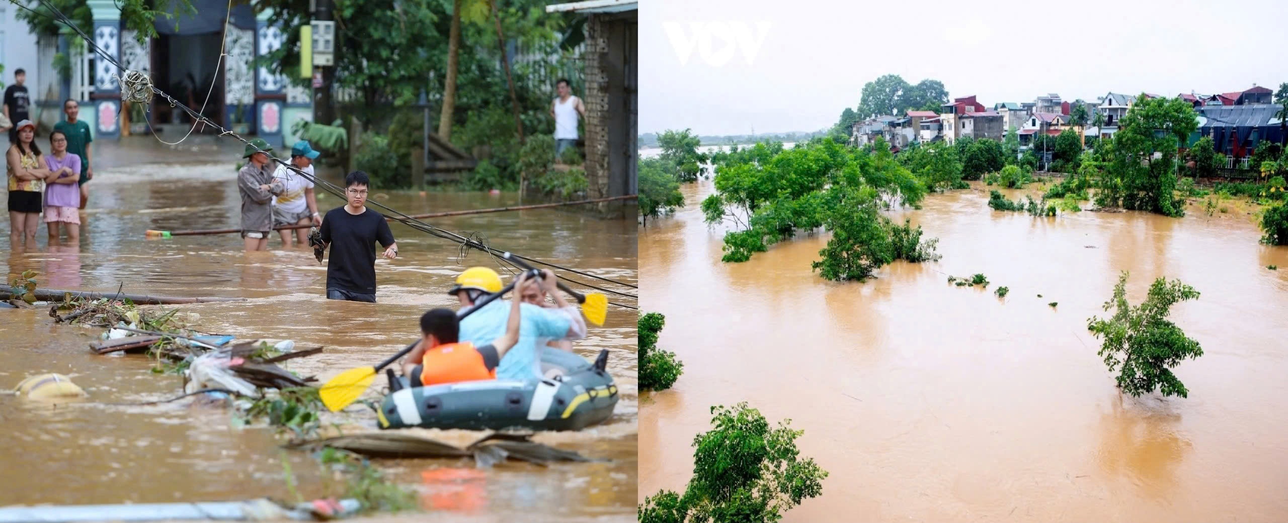 tiếp nhận người bệnh cấp cứu do mưa lũ