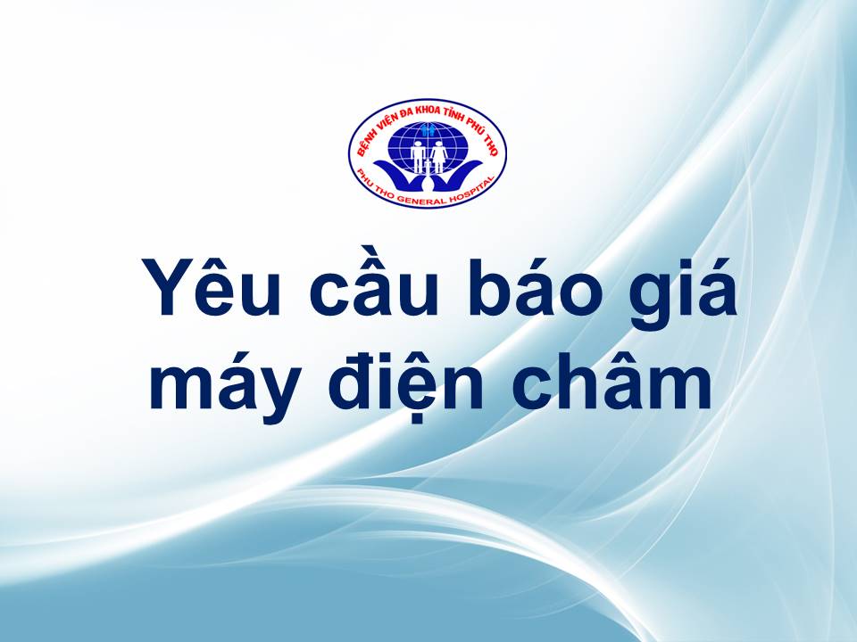 yêu cầu báo giá máy điện châm