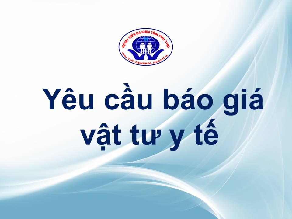 yêu cầu báo giá vật tư y tế