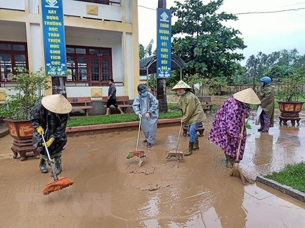 vệ sinh sau lũ