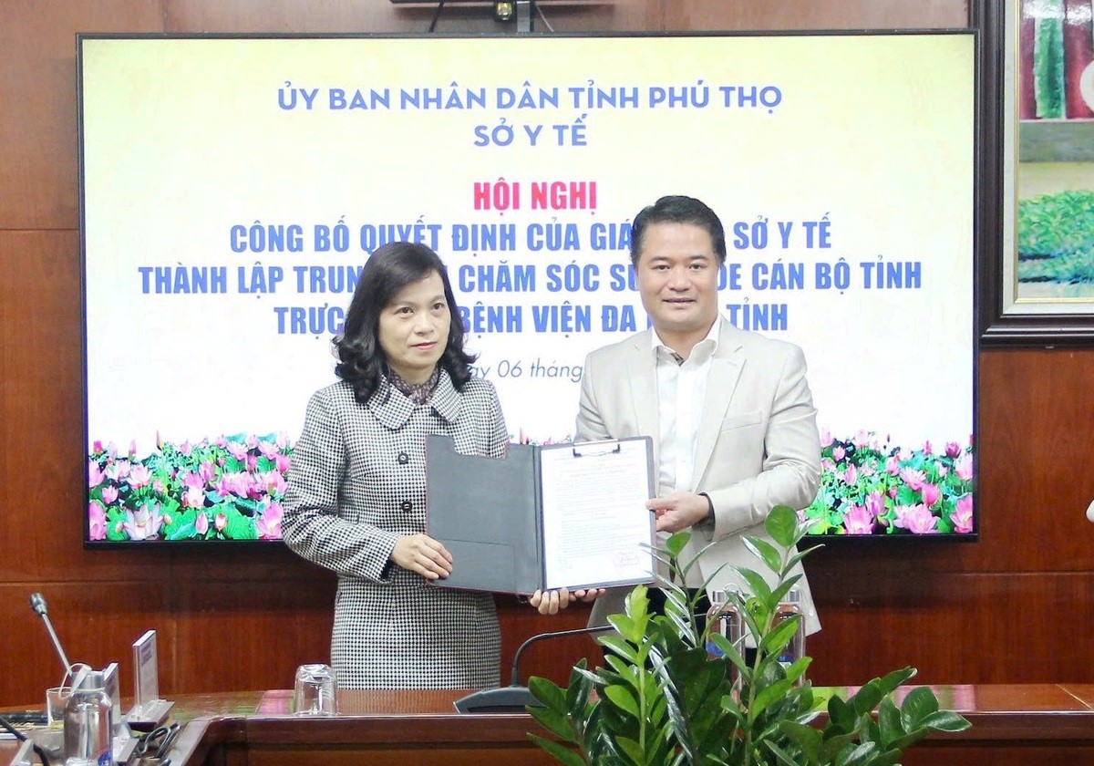 Thành lập Trung tâm Chăm sóc sức khỏe cán bộ tỉnh trực thuộc Bệnh viện Đa khoa tỉnh Phú Thọ