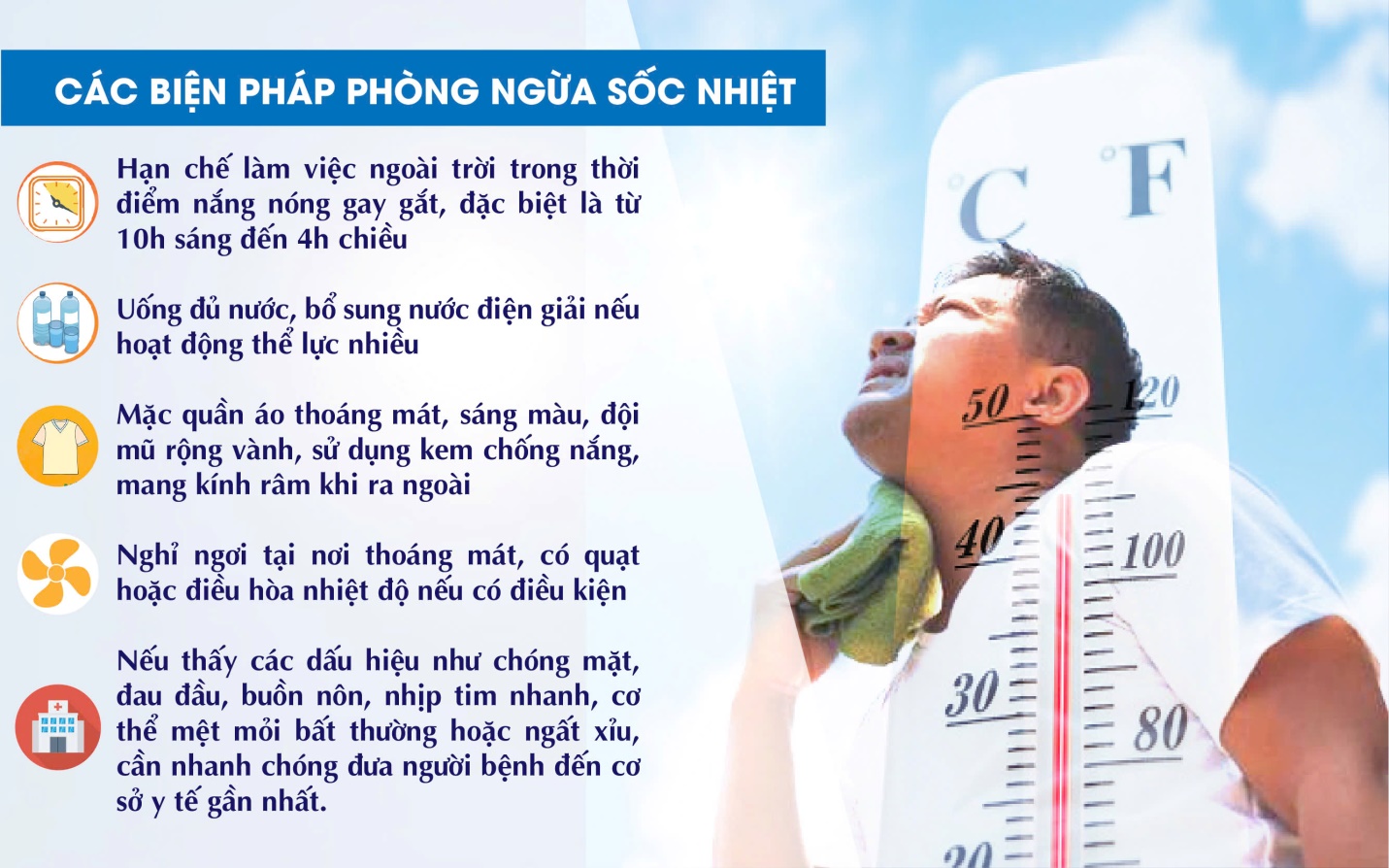 Cảnh báo sốc nhiệt do nắng nóng: Đừng chủ quan!