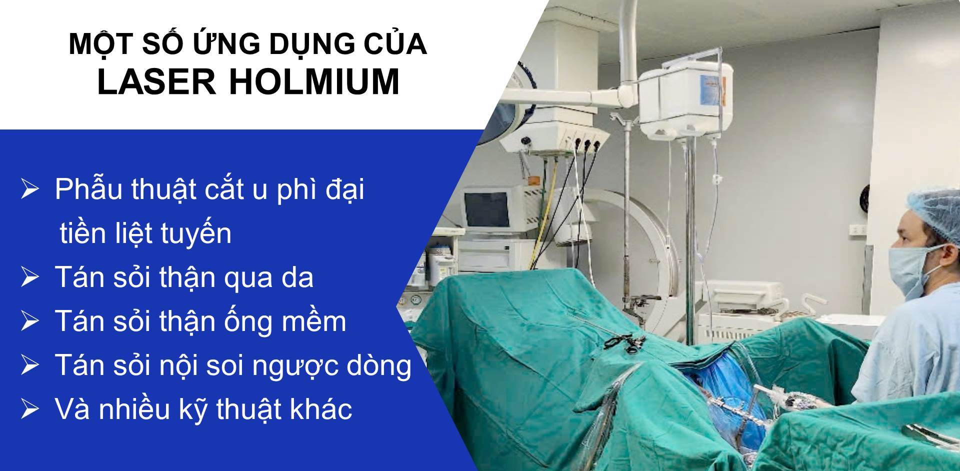 Phẫu thuật u phì đại tiền liệt tuyến bằng Laser Holmium (HoLEP) – Phương pháp tiên tiến xâm lấn tối thiểu, an toàn và hiệu quả 