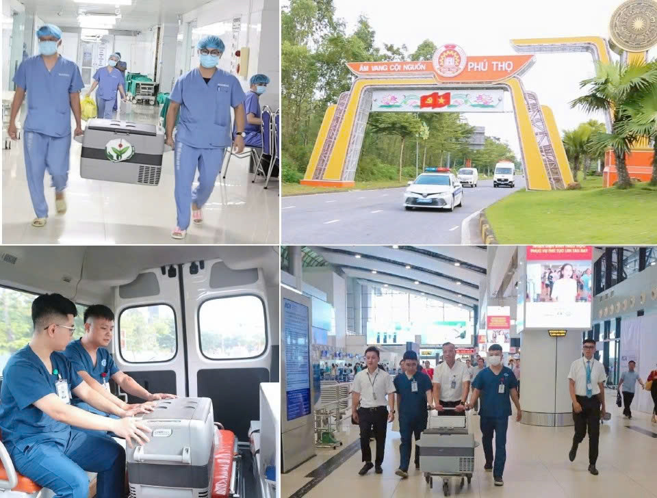 Ekip tranh thủ từng phút, thần tốc vận chuyển tạng đến các bệnh viện lớn để kịp thời ghép cho người bệnh