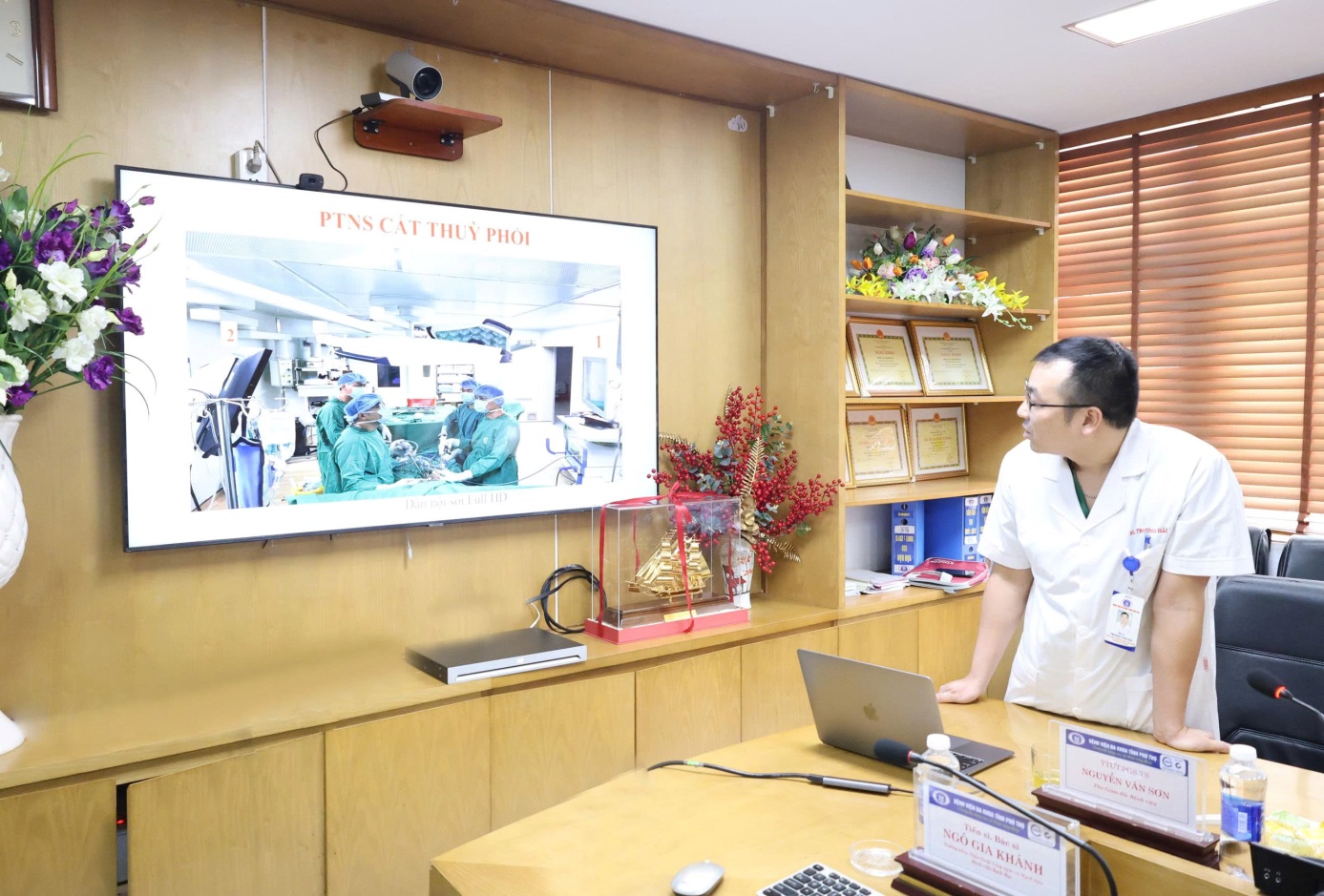 BSCKI Trương Văn Hải trình bày báo cáo