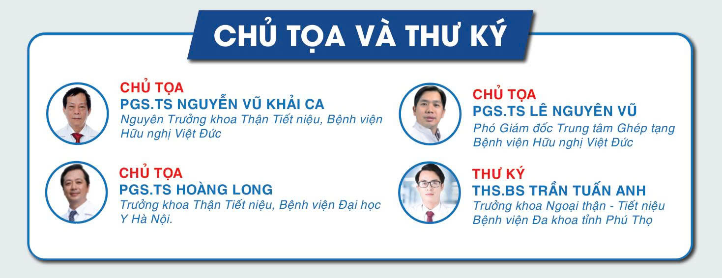 Chủ tọa và Thư ký tại chuyên đề Ngoại Tiết niệu