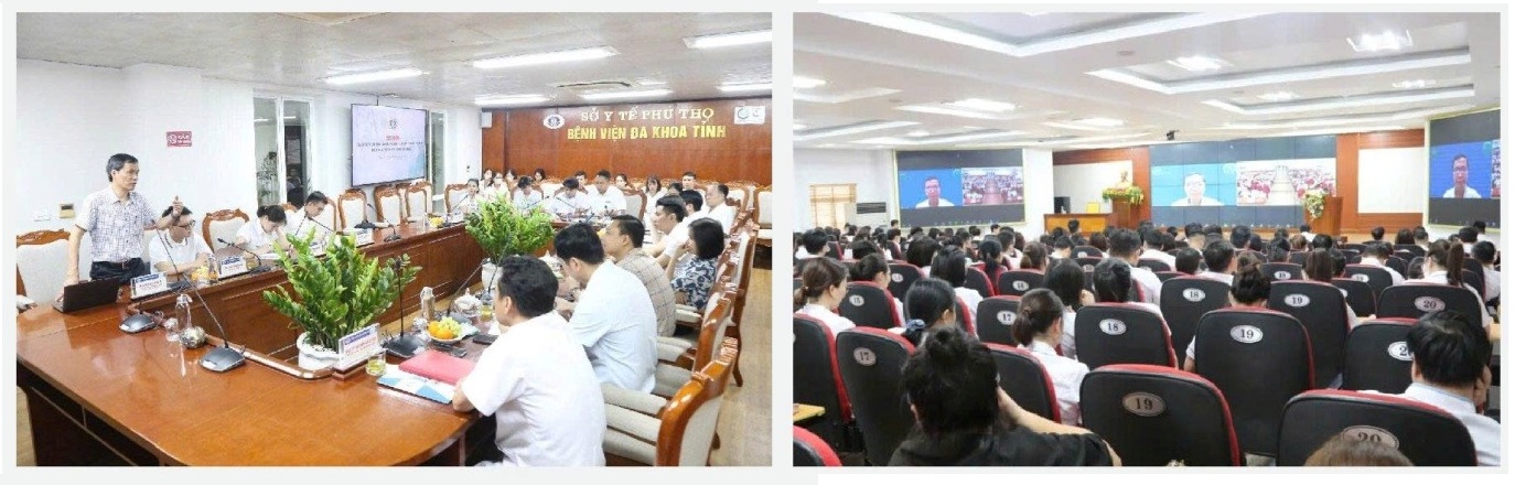 Hành trình 10 năm kết nối và hiện thực hóa những ước mơ “hồi sinh” cuộc sống – Công tác hiến, ghép mô, tạng tại Bệnh viện Đa khoa tỉnh Phú Thọ 4 PGS. TS. Đồng Văn Hệ – Giám đốc Trung tâm Điều phối Quốc gia về ghép bộ phận cơ thể người đào tạo về hiến, ghép tạng từ người chết não cho cán bộ, nhân viên Bệnh viện Đa khoa tỉnh Phú Thọ