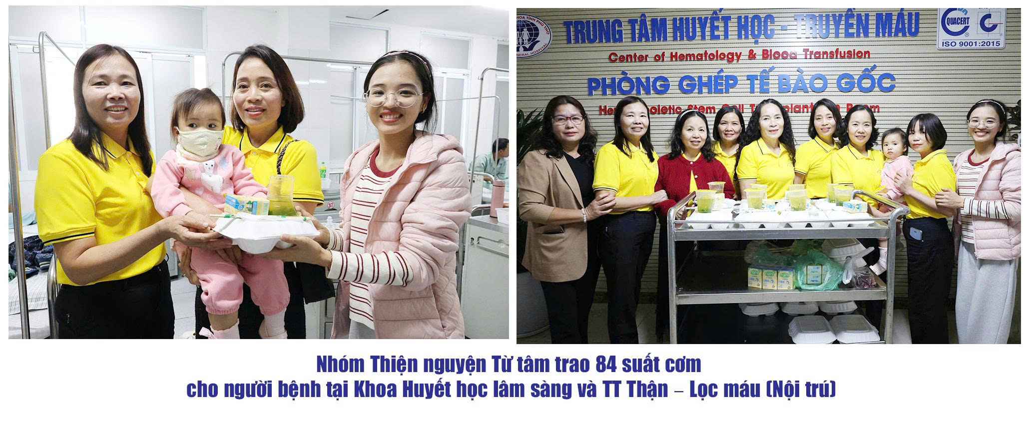 Tổng kết các hoạt động thiện nguyện tại Bệnh viện Đa khoa tỉnh Phú Thọ từ ngày 26/11 đến ngày 02/12/2025 5 Nhóm Thiện nguyện Từ Tâm trao 84 suất cơm cho người bệnh tại khoa Huyết học lâm sàng và Trung tâm Thận – Lọc máu (Nội trú)