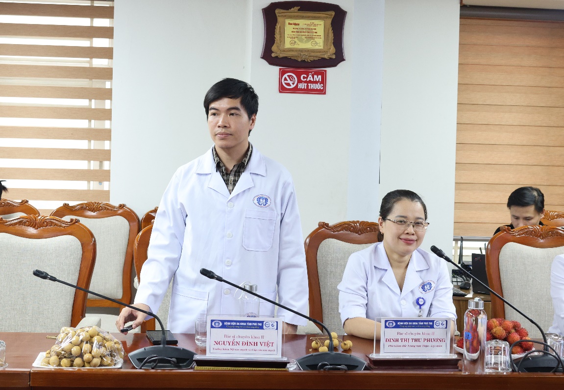 Hội thảo khoa học “Quản lý bệnh thận mạn sớm và hiệu quả – Đã đến lúc hành động” 4 BSCKII Nguyễn Đình Việt – Trưởng khoa Nội tim mạch & Cấp cứu tim mạch – Trung tâm Tim mạch – Bệnh viện Đa khoa tỉnh Phú Thọ báo cáo