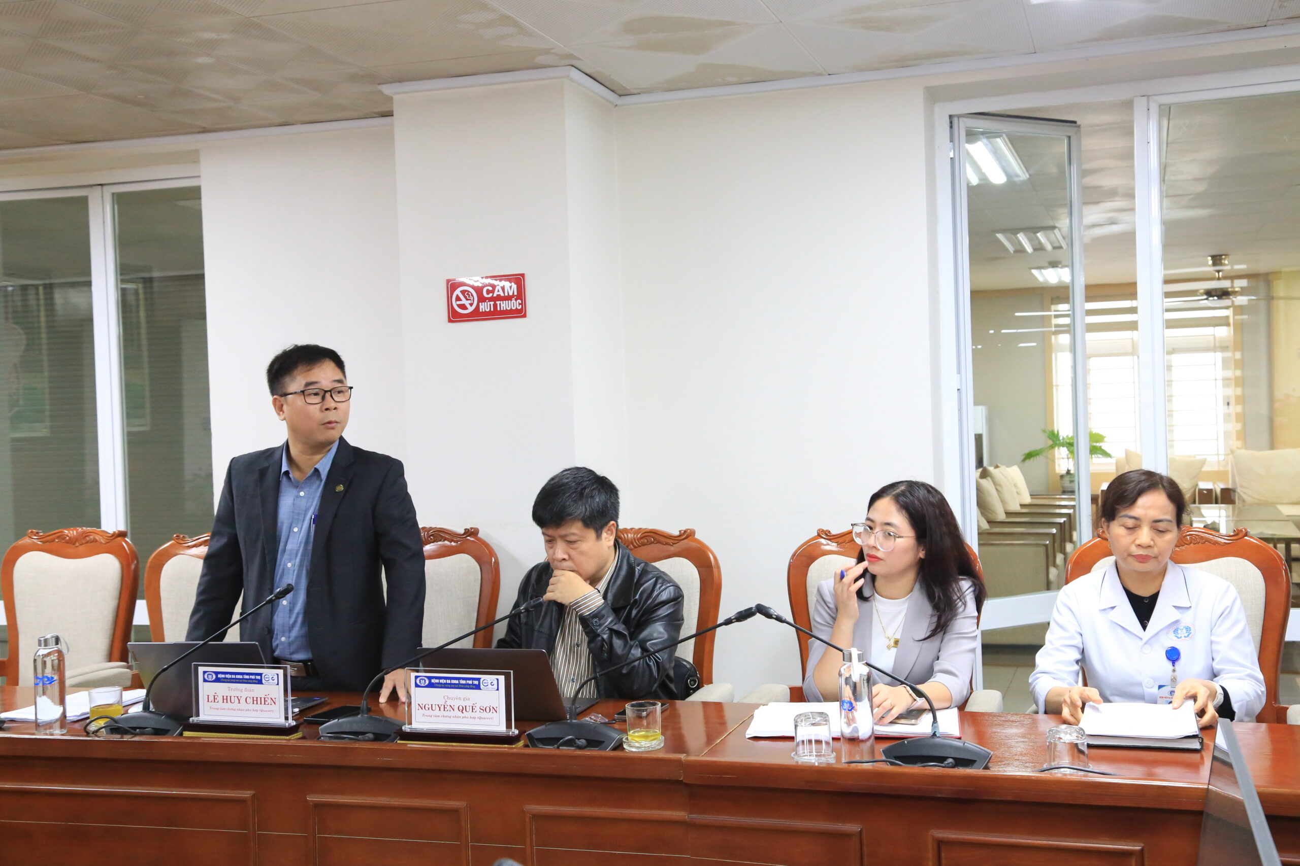 Ông Lê Huy Chiến - Trưởng đoàn đánh giá phát biểu tại chương trình