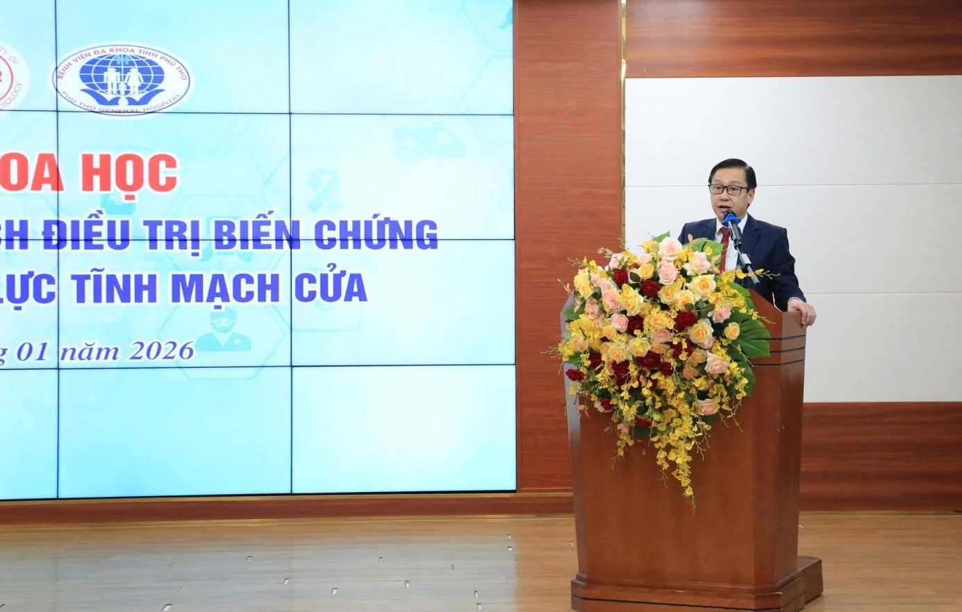 TS.BS Lê Quang Thọ - Phó Giám đốc thường trực Sở Y tế tỉnh Phú Thọ phát biểu tại hội thảo