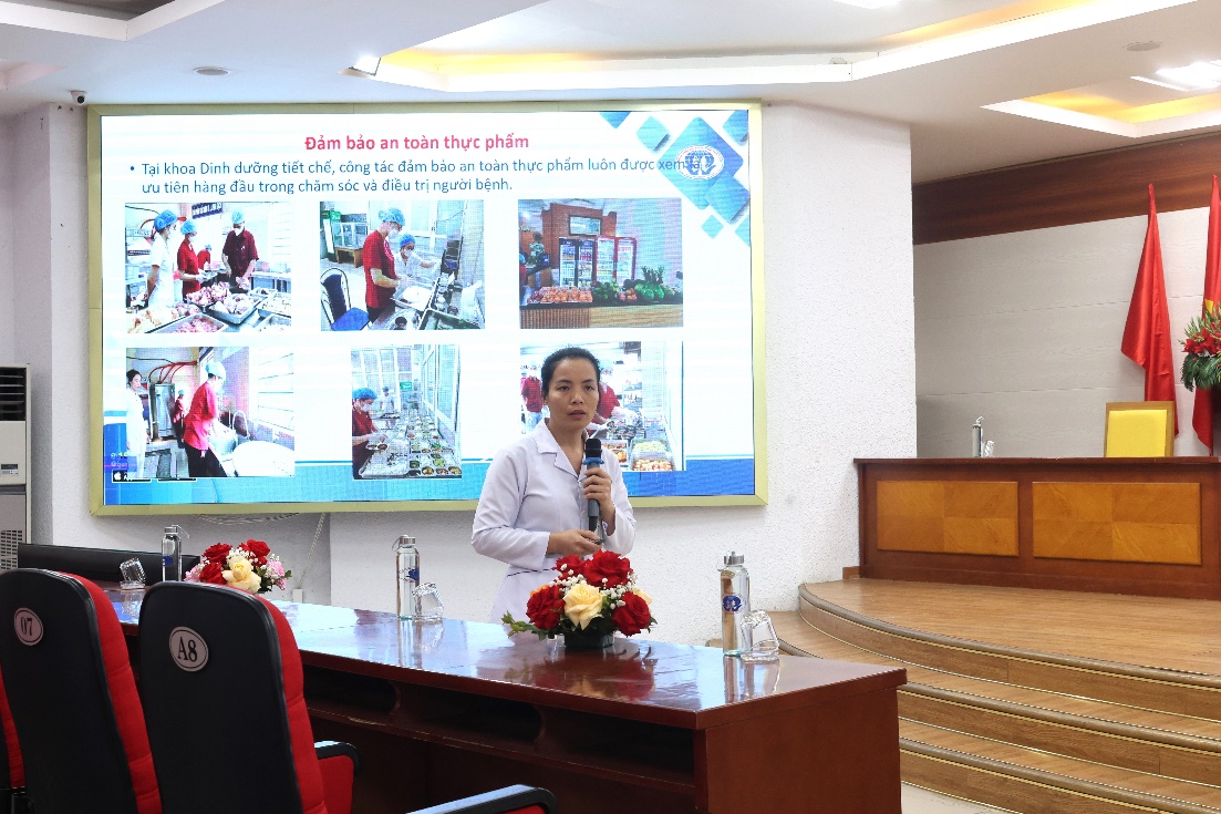 ĐDCKI Hoàng Thị Thanh Huệ trình bày báo cáo tại chương trình