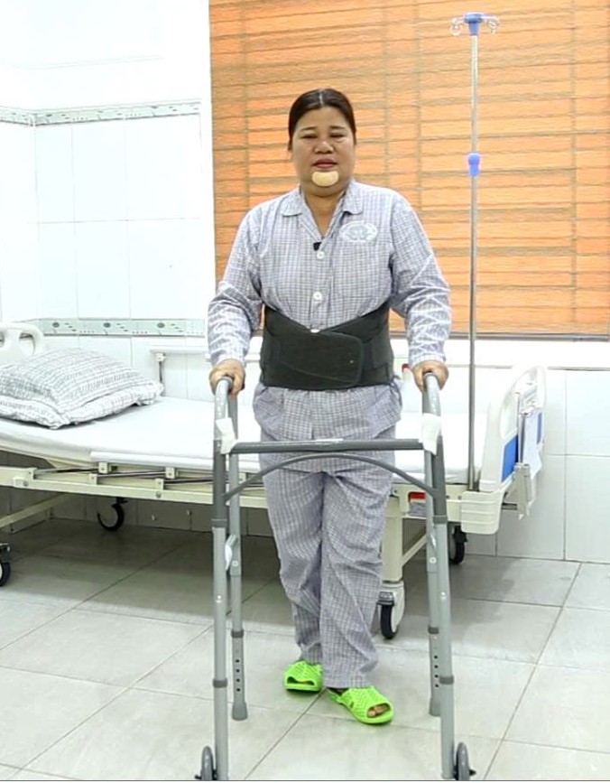 Người bệnh có thể đi lại sau 4 ngày phẫu thuật