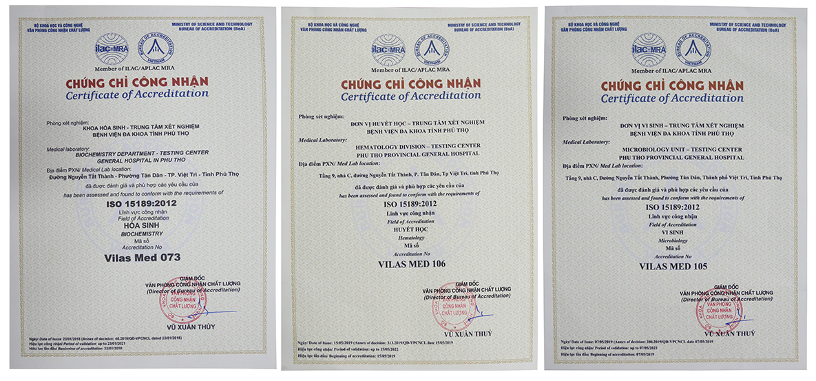 Chân dung người bác sĩ “ẩn mình” phía sau thành công của các ca bệnh tại Bệnh viện Đa khoa tỉnh Phú Thọ 3 Bệnh viện Đa khoa tỉnh Phú Thọ là một trong những Bệnh viện tuyến tỉnh đầu tiên ở khu vực phía Bắc đạt chứng nhận ISO trong cả ba lĩnh vực: Hóa sinh, Vi sinh và Huyết học