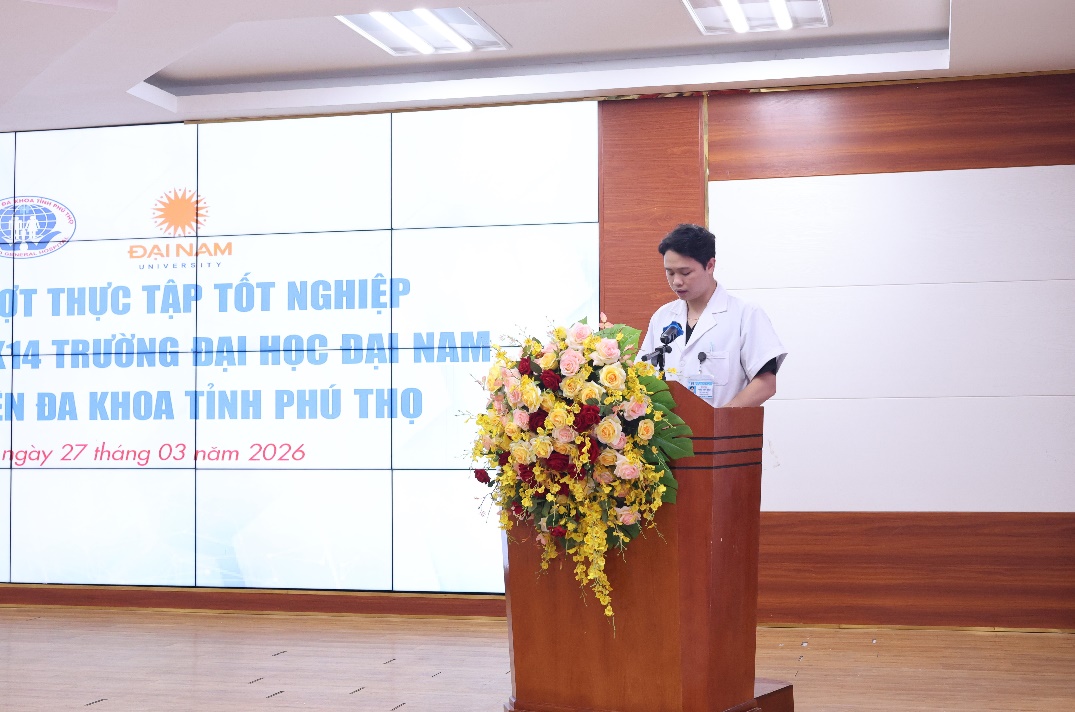 Tổng kết đợt thực tập tốt nghiệp cho sinh viên Trường Đại học Đại Nam tại Bệnh viện Đa khoa tỉnh Phú Thọ 6 a6 5