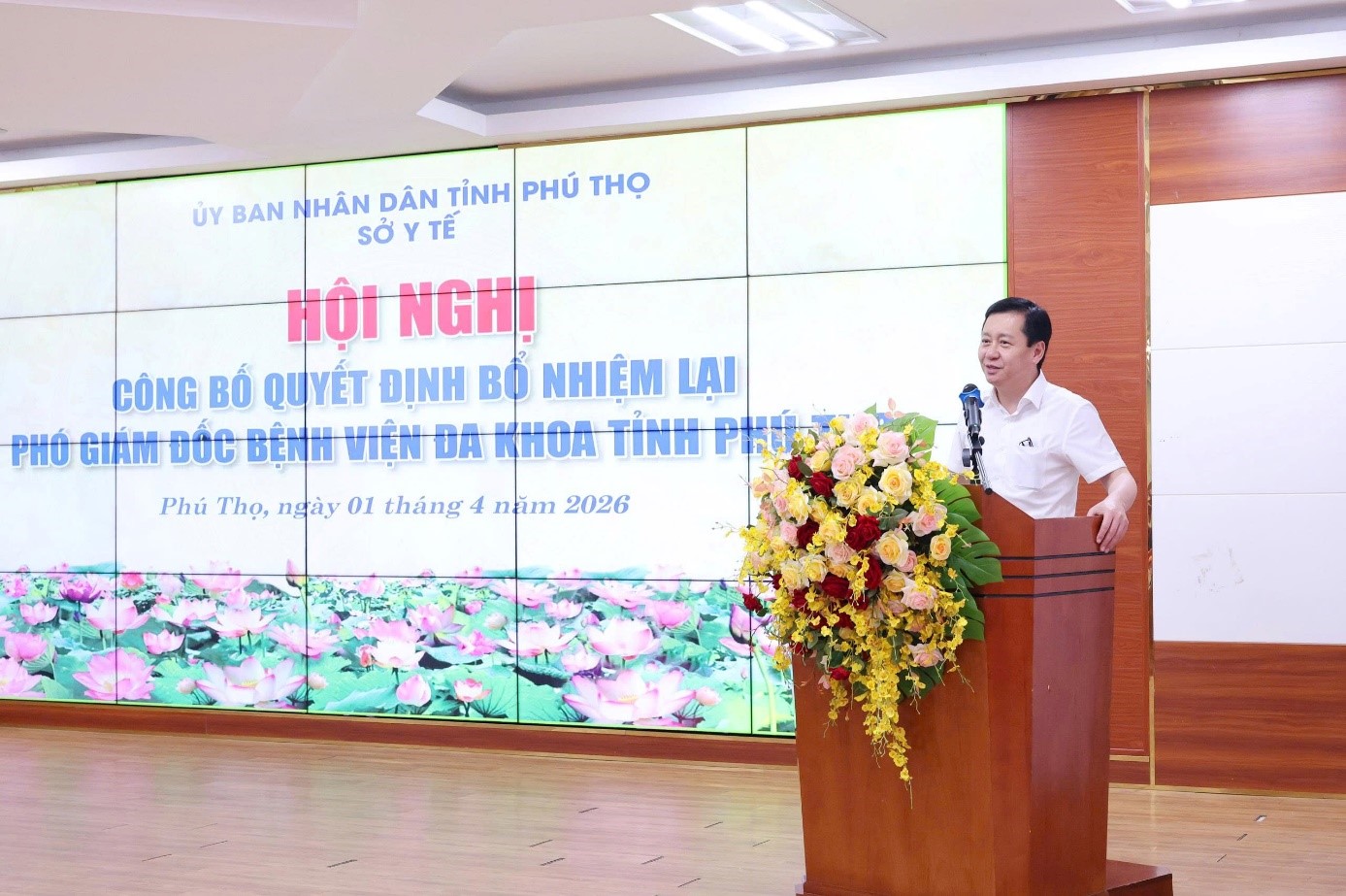 TS. Lê Quang Thọ – Phó Giám đốc Sở Y tế phát biểu tại hội nghị