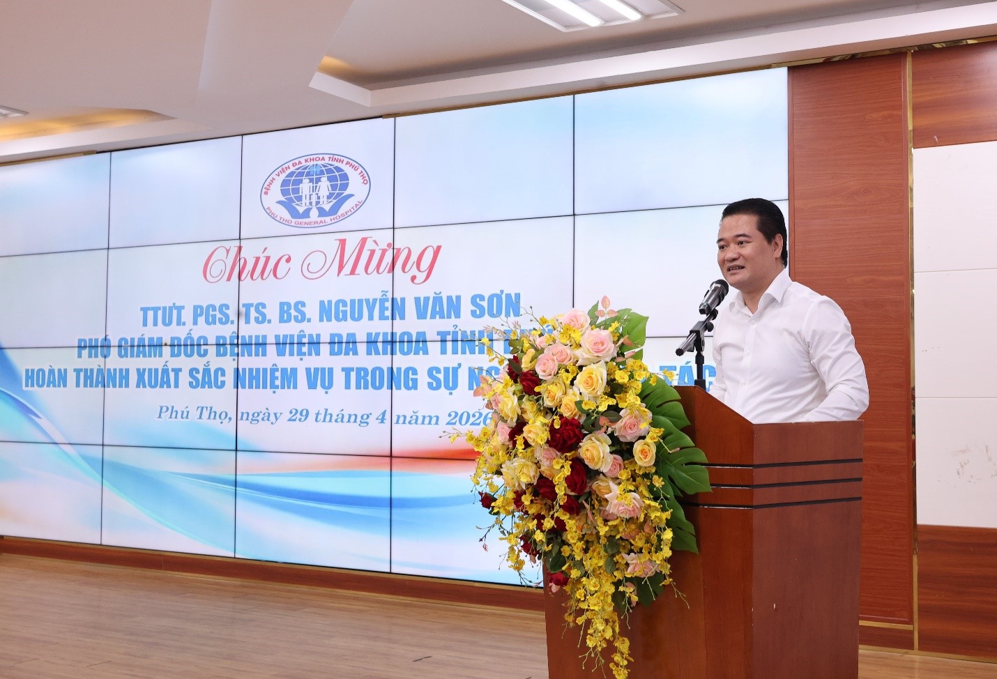 BSCKII Lê Đình Thanh Sơn phát biểu tại chương trình