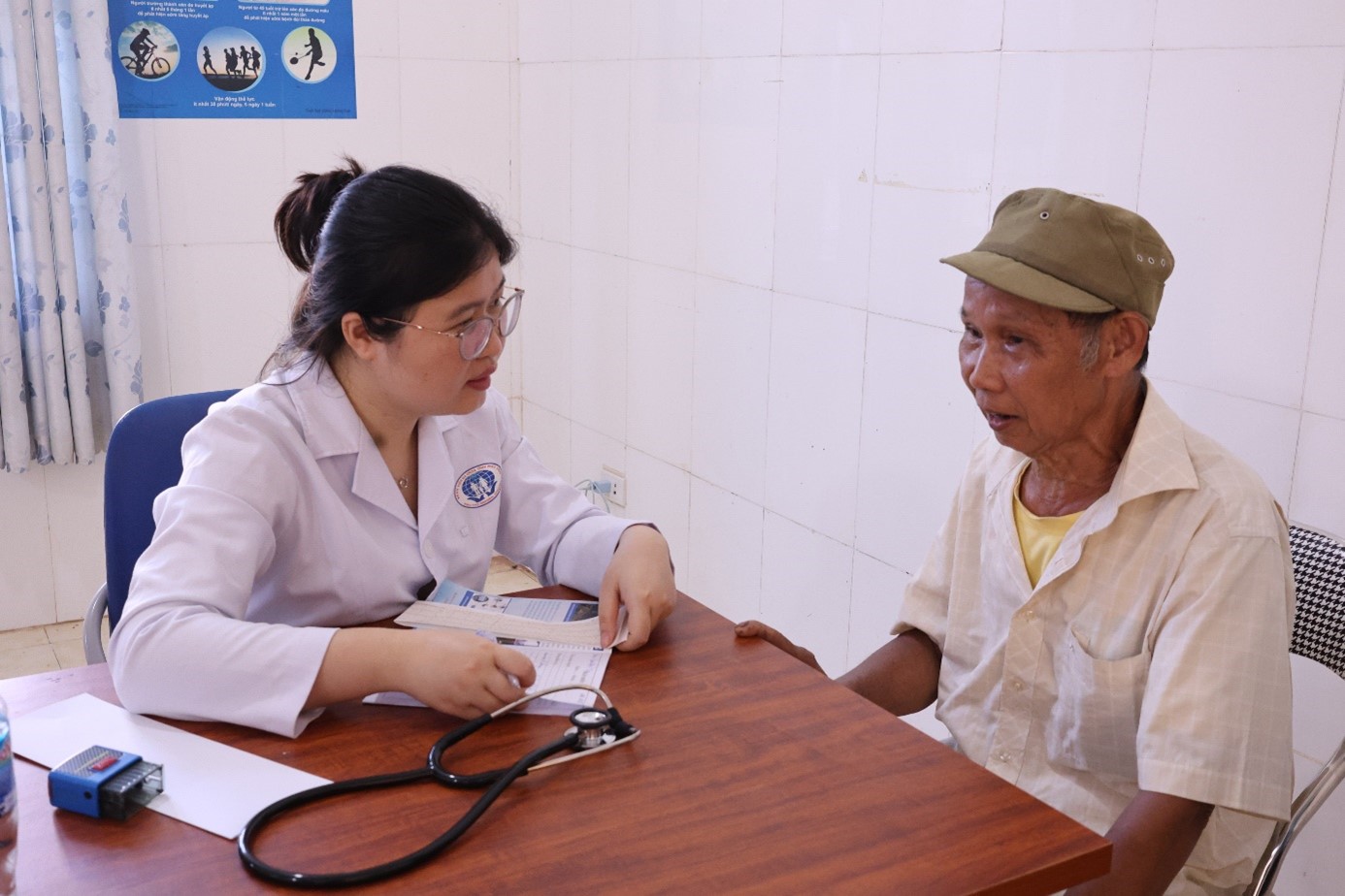 Chương trình khám bệnh, tư vấn sức khỏe và cấp phát thuốc miễn phí cho người dân tại xã Tân Pheo tỉnh Phú Thọ