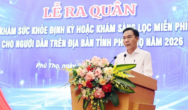 Bệnh viện Đa khoa tỉnh Phú Thọ ra quân khám sức khỏe định kỳ, khám sàng lọc miễn phí cho người dân 18 trien khai kham suc khoe dinh ky 2