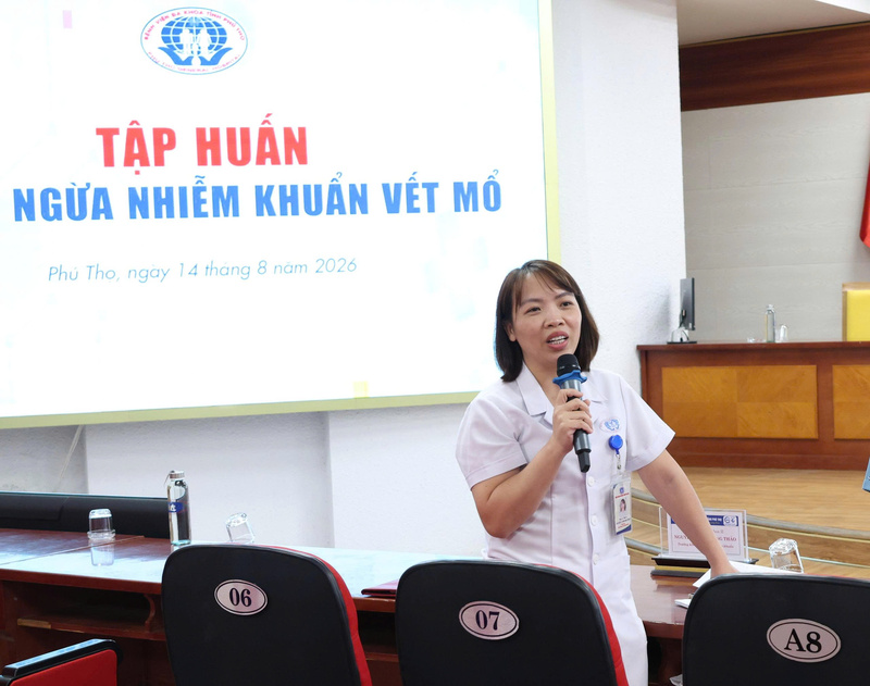 Chương trình Tập huấn phòng ngừa nhiễm khuẩn vết mổ tại Bệnh viện Đa khoa tỉnh Phú Thọ 8