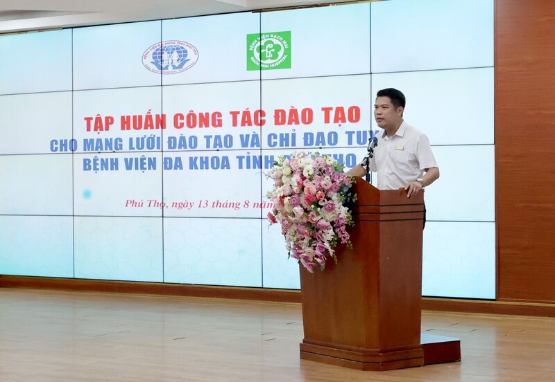 Chương trình Tập huấn công tác đào tạo cho Mạng lưới Đào tạo và Chỉ đạo tuyến Bệnh viện Đa khoa tỉnh Phú Thọ 8 tap huan dao tao 1