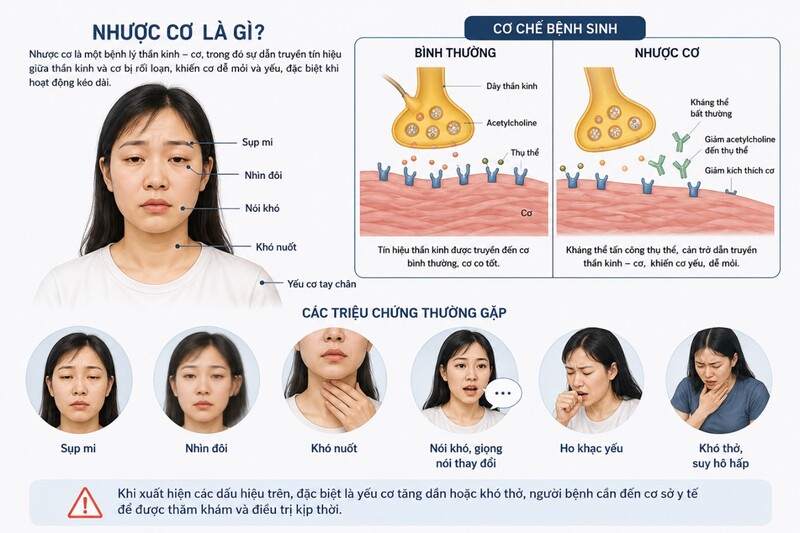 nhược cơ sau suy hô hấp